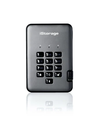 iStorage diskAshur PRO2 HDD 3TB - Secure portable encrypted hard drive.  - Image 1 of 4