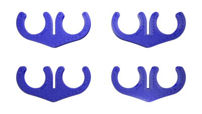 Separadores de cables de bujía de nailon azul de 2 cables de 8,5 mm - Juego de 4 Foto 1 de 4