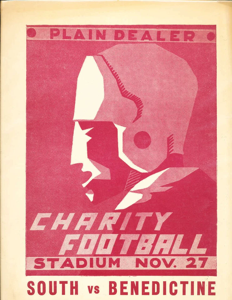 11/22 1948 City High School Championship South vs Benedictine football program  - Image 1 of 1