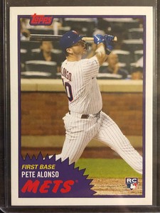 2019 Topps Throwback Thursday TBT #288 Pete Alonso New York Mets RC