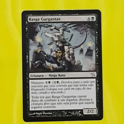 THROAT SLITTER | BETRAYERS OF KAMIGAWA | MTG | PORTUGUESE | NM | #C542 - Image 1 of 2