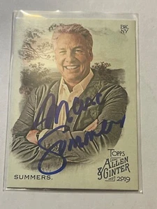 Double Dare MARC SUMMERS Signed Ginter Card Nickelodeon  - Picture 1 of 1