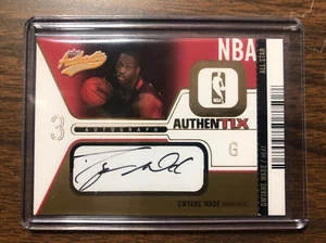 2003-04 DWYANE WADE FLEER AUTHENTIX GOLD AUTOGRAPH RC HEAT # 55/150 RARE HOF - Picture 1 of 7