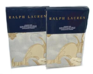 2 RALPH LAUREN Hathersage Floral Blue Muted STANDARD SHAMS SET NWT - Picture 1 of 3