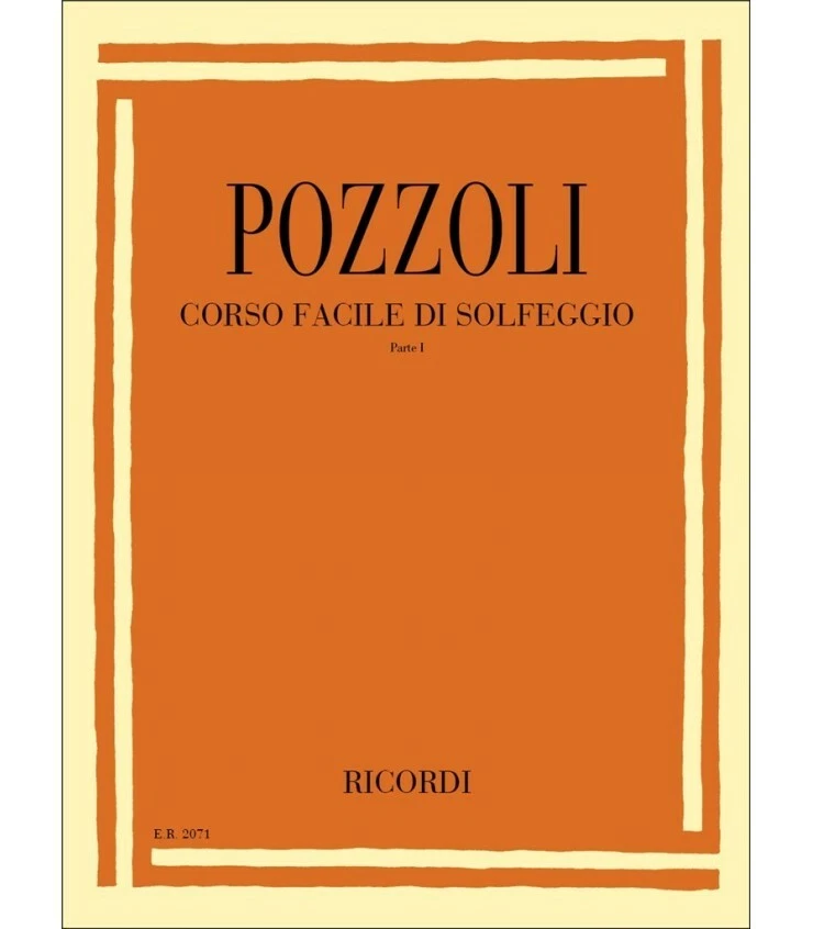 Pozzoli Ricordi Parte 1 - Corso Facile di solfeggio