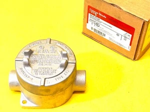 CROUSE HINDS EATON EAJC16 SA CONDULET OUTLET BOX 3-3/16" COVER 1/2" HUBS ( NEW ) - Picture 1 of 13