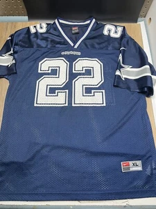 Vintage Emmitt Smith Dallas Cowboys Jersey Adult Extra Large Mens Nike Blue - Picture 1 of 8