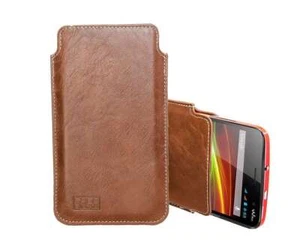 caseroxx Business-Line Case for Wiko Slide in brown made of faux leather - Picture 1 of 4