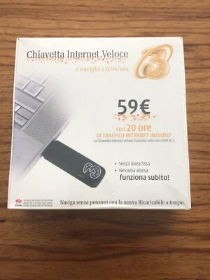 CHIAVETTA INTERNET VELOCE HUAWEI E156G brandizzata TRE - Immagine 1 di 3