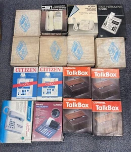 VINTAGE Job Lot of x30 Calculators Adding Machines Phones & Answering Machines - Picture 1 of 2