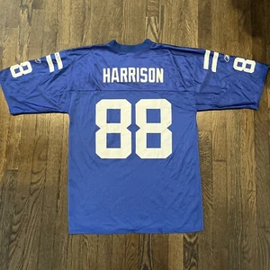 Indianapolis Colts Marvin Harrison jersey size medium blue mens Reebok M - Picture 1 of 9