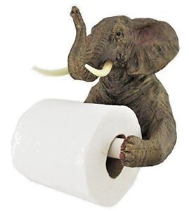 Wall Mounted Elephant Toilet Roll Holder Novelty Loo Roll Holder Bathroom Decor