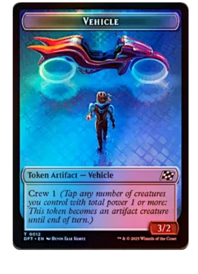 Vehicle Token // Chandra, Spark Hunter Emblem Foil Aetherdrift MTG - Image 1 of 2