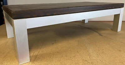 Petite Table Basse Vintage Design Space Age 1970 1980 Ancien Bout de Canapé - Photo 1/4