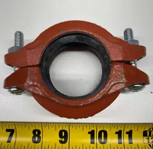 2" Tyco G-Fire Fig. 577 Grooved Rigid Sprinkler Coupling Ductile Iron 57720E3S - Picture 1 of 2