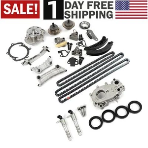 Timing Chain Kit For 07-16 Cadillac Suzuki 3.6L Oil Pump Water Pump VTC Solenoid - Picture 1 of 23