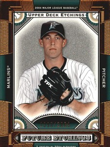 2004 Upper Deck Etchings Baseball Card #107 Lincoln Holdzkom Rookie