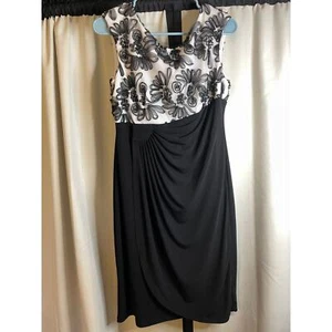 Colección Dressbarn Apliques Blanco y Negro Borde Corpiño Petite 12 - Imagen 1 de 9