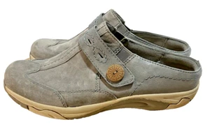 EARTH SPIRIT scarpe slip on donna grigio pelle scamosciata scivoli attivi zoccoli TG 7,5 - Foto 1 di 10