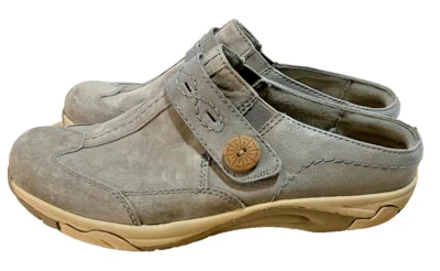 Zapatos sin cordones EARTH SPIRIT para mujer gris gamuza cuero deslizables activos talla 7,5 Foto 1 de 4