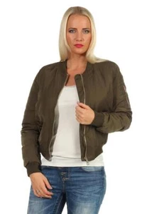 Damen Bomberjacke Flieger Pilotenjacke Biker; XS S M - Bild 1 von 12