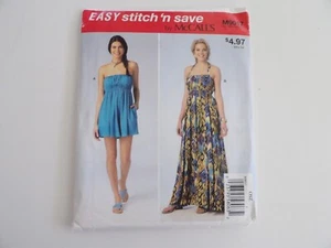 Stitch 'n Save McCall 9017 Size XS to XL Romper Dress Uncut Factory Folds - Picture 1 of 3