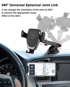 UK Wireless Fast Charging Car Charger Mount Holder For iPhone 16 Pro Max Samsung - Picture 1 of 16