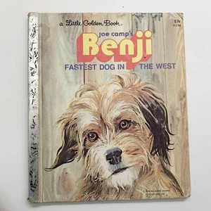 Vintage 1978 BENJI Little Golden Book Fastest Dog In The West Joe Camp - Picture 1 of 19