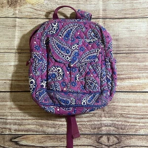 Vera Bradley Boysenberry backpack Quilted Purple paisley print - Picture 1 of 6