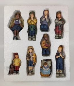 Dayton Hudson Christmas Youth Nativity Set 9 Piece Complete Set Retired Retro - Picture 1 of 10