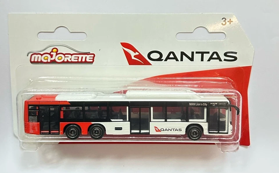 Majorette x Australia Qantas Airport Bus (MAN Lion's Bus) Die-Cast - Image 1 of 1