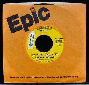 CARMOL TAYLOR: Standing In The Need Of Love~Folk Rock Promo 45~EPIC #5-10803 - Foto 1 di 2