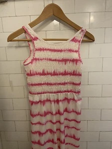 NEW Girl’s Pink & White Striped Jumper size 11-12 - Picture 1 of 3