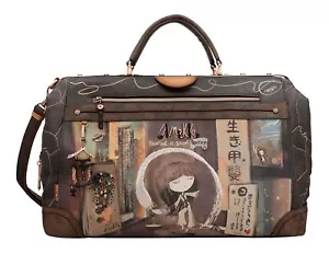 Anekke Shōen Travel Bag Reisetasche Tasche Multicolor dunkelbraun braun Neu - Bild 1 von 8