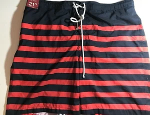 MERONA Size XXL RED NAVY BLUE 100% Polyester  MENS SWIMSUIT - Picture 1 of 8