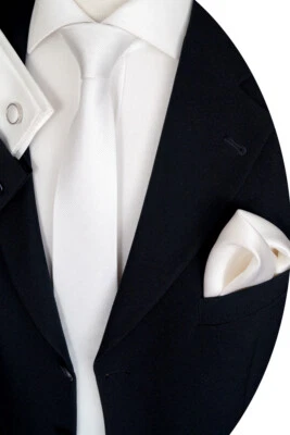 SÖREN SVENSSON Corbata de seda de lujo con gemelos y pañuelo de bolsillo Kmt 76.1