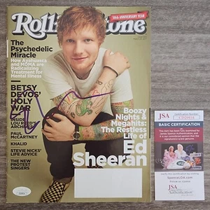 Ed Sheeran Signed Rolling Stone Magazine 3/23/17 Songwriter LEGEND JSA - Picture 1 of 3