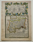 Owen and Bowen Original County Map of Middlesex/London Strip Road Map; ca 1720