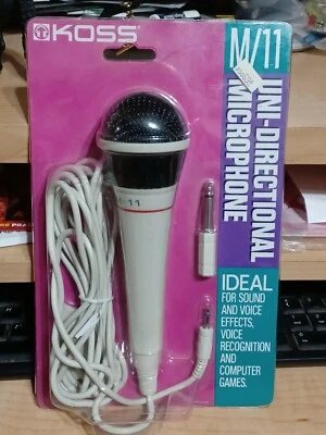 Koss M/11 M11 Dynamic Cable Unidirectional Consumer Microphone Sound & Effects - Image 1 of 4