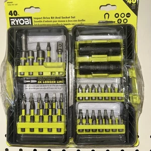 RYOBI A96401 SCHLAGSCHRAUBER-BIT UND STECKSCHLÜSSELSATZ 40-tlg. NEU - Bild 1 von 1