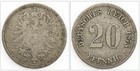 Kaiserreich 20 Pfennig 1875 H Deutsches Reich Silber Münze
