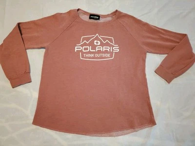 Polaris Think Outside Graphic Women's Crew Neck Pink Sweatshirt XL - Image 1 of 4