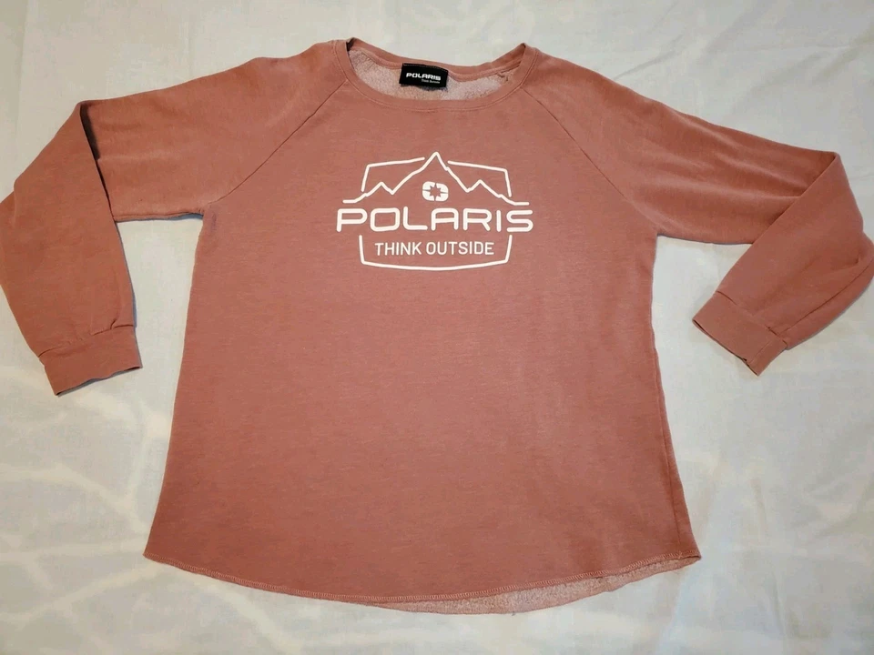 Sudadera Polaris Think Outside Gráfica Para Mujer Cuello Redondo Rosa XL Foto 1 de 4