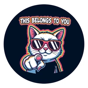 Cute Cat with Glasses Stickers Pack | Funny Aesthetic Vinyl Decals for Laptop - Picture 1 of 5