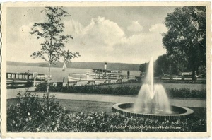 AK ALTENHOF /SCHORFHEIDE /WERBELLINSEE Dampfer-Anleger, Brunnen 1942 - Bild 1 von 1