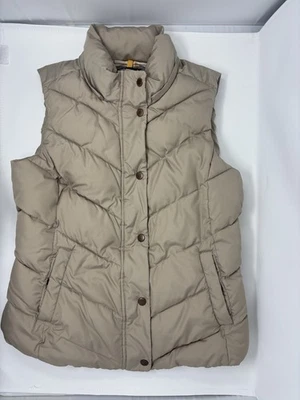 Chaleco acolchado The Gap beige para mujer talla S otoño invierno pequeño acolchado BONITO Foto 1 de 4