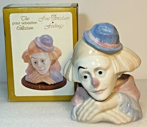 Paul Sebastian "Feelings" Clown Büste feine Porzellan Figur verpackt - Bild 1 von 5
