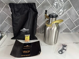 GrowlerWerks uKeg 64 oz Carbonated Growler Stainless Steel Portable Mini Keg - Picture 1 of 9