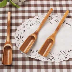 Sugar Salt Kitchen Bamboo Flatware Tableware Coffee Spoon Loose Tea Scoop - Picture 1 of 12