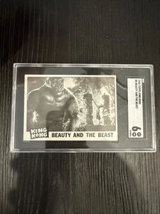 1965 TOPPS King Kong #5 SGC 6 RARE TEST SET Beauty And The Beast - Picture 1 of 2